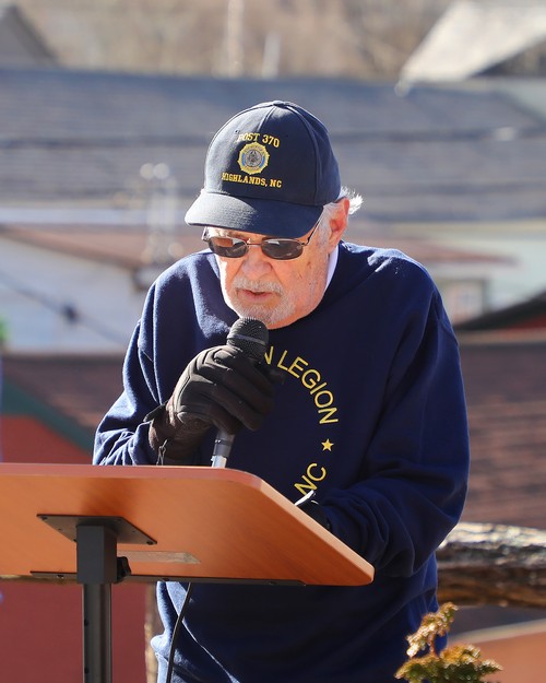 Post Adjutant Knight plays the part of Methodist Minister, George L. Fox